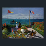 Monet Garden vid Sainte-Address Painting Poster<br><div class="desc">Impressionistisk målning av Monet - Klassiska mästerverk - Claude Monets pressionistiska målningsserie - Garden på Sainte-Adresse</div>
