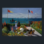 Monet Garden vid Sainte-Address Painting Poster<br><div class="desc">Impressionistisk målning av Monet - Klassiska mästerverk - Claude Monets pressionistiska målningsserie - Garden på Sainte-Adresse</div>