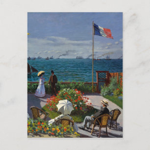 Monet Garden vid Sainte-Address Painting Vykort