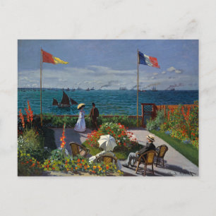 Monet Garden vid Sainte-Address Painting Vykort