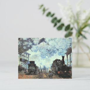 Monet - Gare St. Lazare, Ankomst till Tåg Vykort