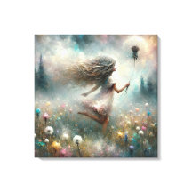 Monet Girl with Dandelion