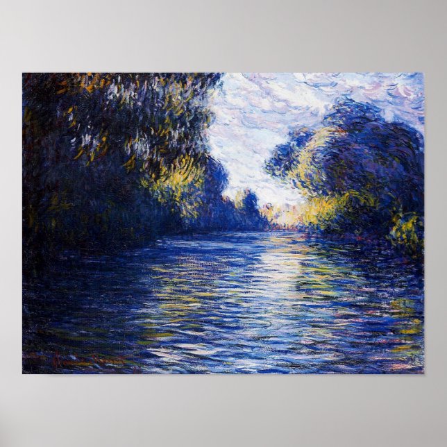 Monet - God morgon på Seine 1897 Poster (Framsidan)
