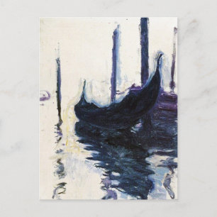 Monet Gondola i Venedig Vykort