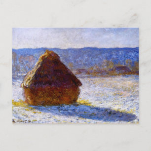 Monet - Grainstack på morgonen Vykort