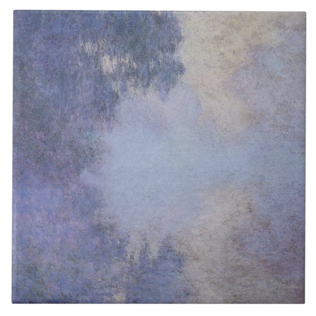 Monet - Gren i Seine nära Giverny Kakelplatta (Framsidan)