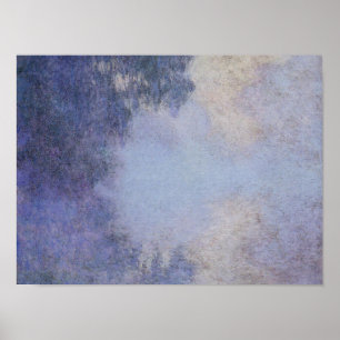 Monet - Gren i Seine nära Giverny Poster