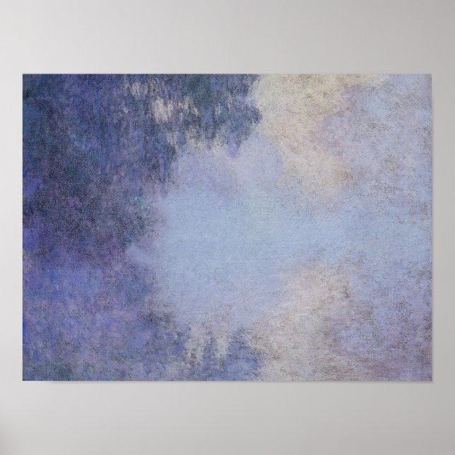 Monet - Gren i Seine nära Giverny Poster (Framsidan)