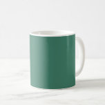 Monet grönt solid färg kaffemugg<br><div class="desc">Monet grönt (Vatten Lilies 1919),  fast färg</div>