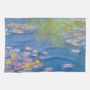 Monet gul näckroskökshandduk kökshandduk