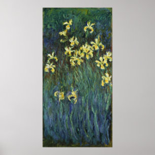Monet - Gula Irisar Poster