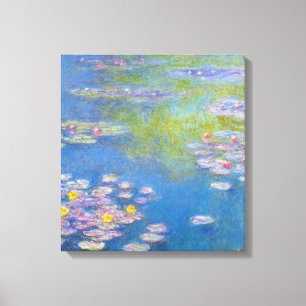 Monet gula näckrosor canvastryck