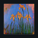 Monet-Gult Irises Magnet<br><div class="desc">Claude Monets berömd, Gult Irises.</div>