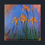 Monet-Gult Irises Magnet<br><div class="desc">Claude Monets berömd,  Gult Irises.</div>