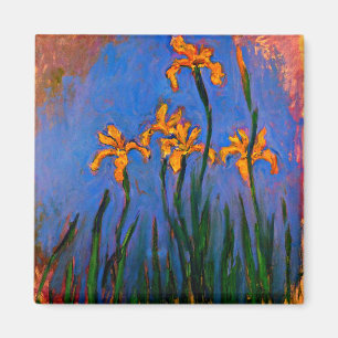 Monet-Gult Irises Magnet