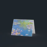 Monet Gult Vatten Lilies-anteckningskort Kort<br><div class="desc">Monet Gult Vatten Lilies-anteckningskort. Olja på canvas från 1908. Monet är berömd för hans vatten lilja målningar. Detta arbete är från 1908 och har Givernydammen i blått och lila med gult och rödblommor från vatten. En söt gåva till fläkt av Monet,  Vatten Lilies,  Impressionism och Fransk konst.</div>