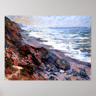 Monet - havet i Pourville Poster