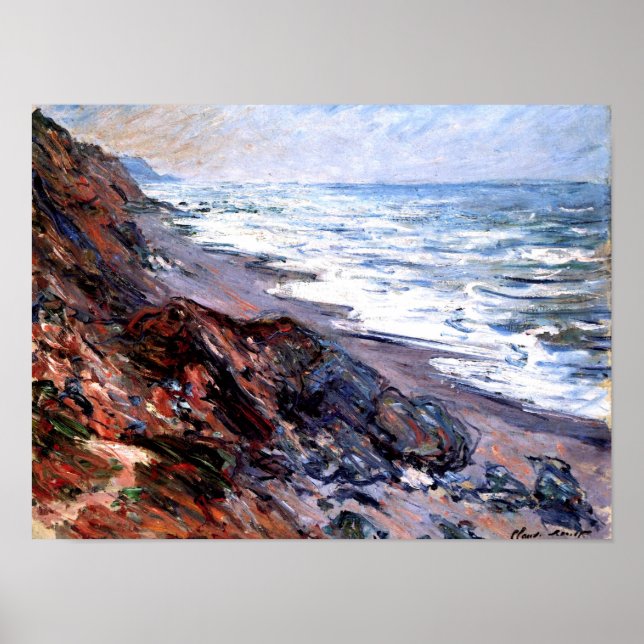 Monet - havet i Pourville Poster (Framsidan)