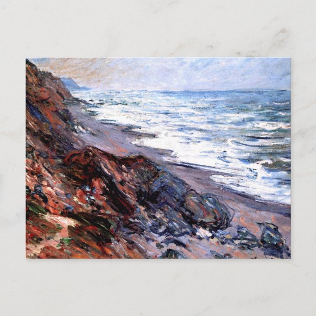 Monet - havet i Pourville Vykort (Framsida)