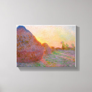 Monet Haystack Canvastryck