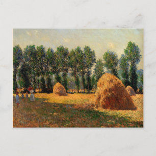 Monet - Haystacks at Giverny, 1885 Vykort