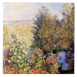 Monet - Hoschedes Garden i Montgeron Kakelplatta
