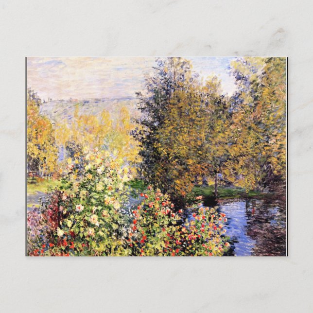 Monet - Hoschedes Garden i Montgeron Vykort (Framsida)