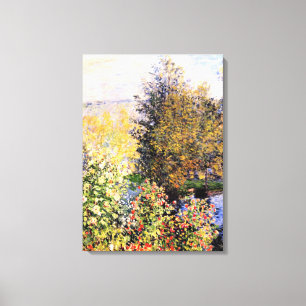 Monet - Hoschede's trädgård i Montgeron Canvastryck