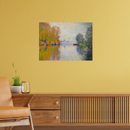 Monet - Hösten på Seine i Argentina Poster