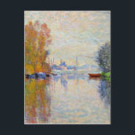 Monet - Hösten på Seine i Argentina  Vykort<br><div class="desc">Hösten på Seine i Argentina,  konsmålning av berömd bra av Fransk Impressionist artist Claude Monet</div>