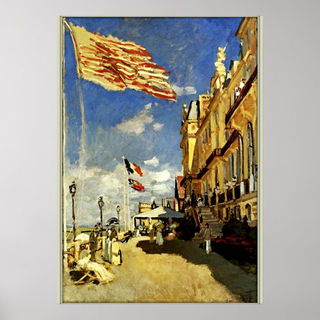 Monet - Hotel des Roches Noires, Trouville Poster (Framsidan)
