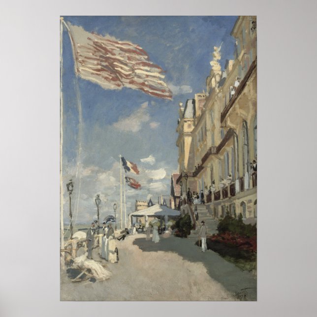 Monet - Hotel Des Roches Noires Trouville Poster (Framsidan)