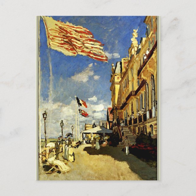 Monet - Hotel des Roches Noires, Trouville Vykort (Framsida)