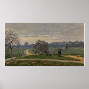 Monet - Hyde Park London 1871 Poster
