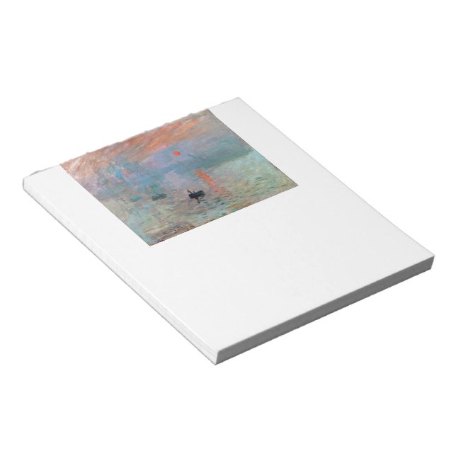 Monet , “ Impression, Sunrise ” Anteckningsblock (Vinklad)