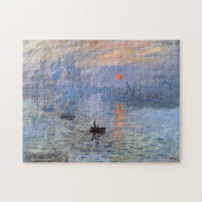 Monet Impression Sunrise Fine Art Pussel (Horisontell)