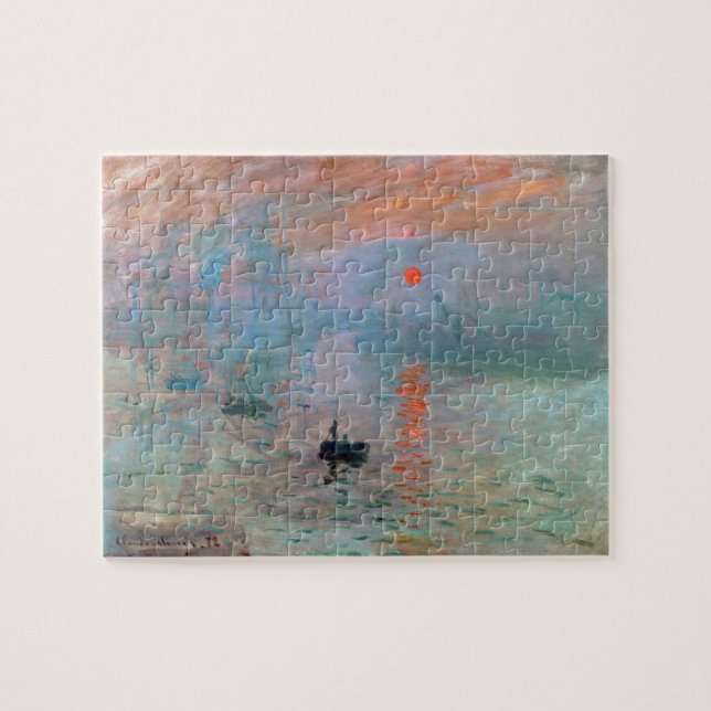 Monet , “ Impression, Sunrise ” Pussel (Horisontell)