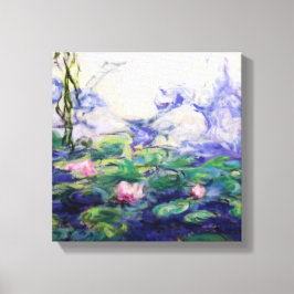 Monet Inspired Vatten Lilies Canvastryck