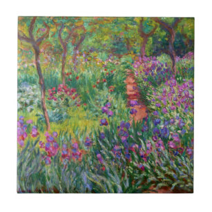 Monet Iris Garden at at Giverny Tile Kakelplatta