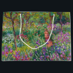 Monet "Iris Garden at Giverny"<br><div class="desc">Monet var en av grundarna av Fransk Impressionistisk målning, av vilken "The Iris Garden at Giverny" är ett vackert exempel. Det är en firande av färg, ljus och rörelse. När Monet köpte Giverny gods omformade han den blomsterträdgård som redan planterades på dess grunder. Hans preferens för blå och violetta blommor...</div>