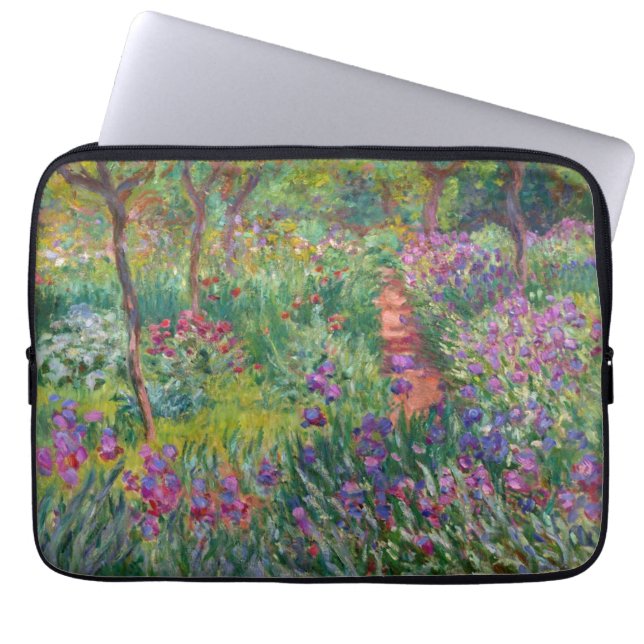 Monet "Iris Garden at Giverny" Laptop Fodral (Framsidan)