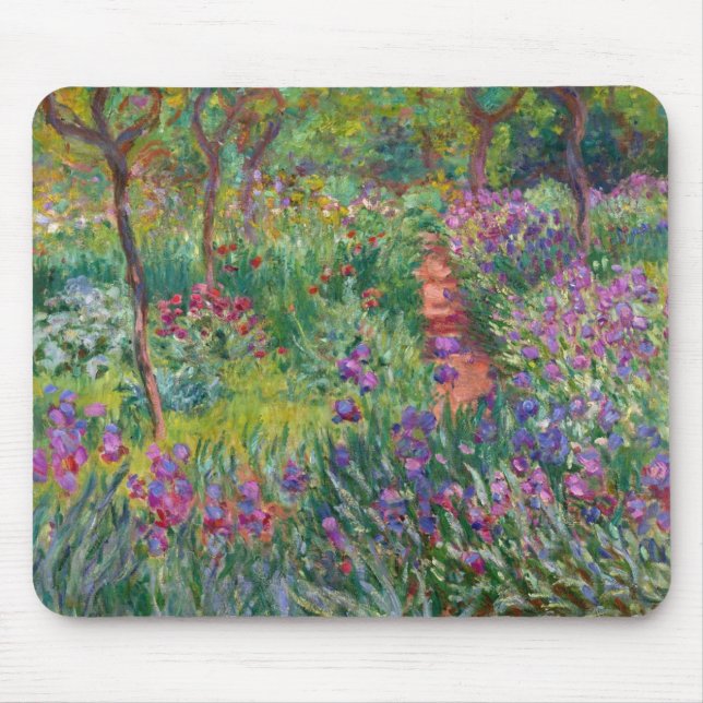 Monet "Iris Garden at Giverny" Musmatta (Framsidan)