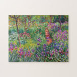 Monet Iris Garden at Giverny Puzzle Pussel<br><div class="desc">Monet Iris Garden på Givernys pussel. Oljemålning på arbetsyta 1899. Iris Garden vid Giverny är en av de mest färgstarka och älskade blommålningarna. Den pulserande användan av lila, , gröntar och blåsor gör detta till ett av de mest dynamiska intsionistiska delara från denna rik under Monets karriär. En underbar gåva...</div>