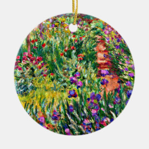 Monet - Iris Garden på Giverny Julgransprydnad Keramik