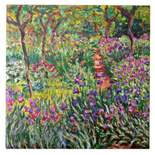 Monet - Iris Garden på Giverny Kakelplatta