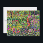 Monet - Iris Garden på Giverny Kort<br><div class="desc">Iris Garden at Giverny,  en vacker konsmålning av bra av Claude Monet</div>
