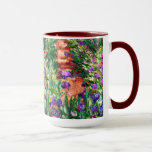Monet - Iris Garden på Giverny Mugg<br><div class="desc">Claude Monet-målning,  Iris Garden på Giverny,  kaffe mugg.</div>