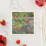 Monet - Iris Garden på Giverny Pappersservett<br><div class="desc">Claude Monets berömd,  Iris Garden på Giverny.</div>