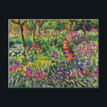 Monet - Iris Garden på Giverny Vykort<br><div class="desc">Iris Garden at Giverny,  populär målning av Claude Monet</div>