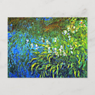 Monet - Iris vid Sea Ro Pond Vykort